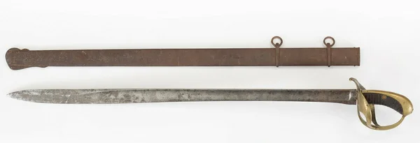 Кавалерийская сабля обр. 1842 года с ножнами. Общий вид.