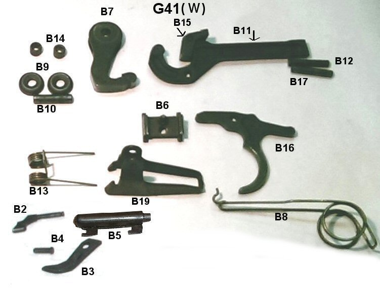 Боевая пружина g-41 w. УСМ Gewehr-41. G41 Walther. Part 43