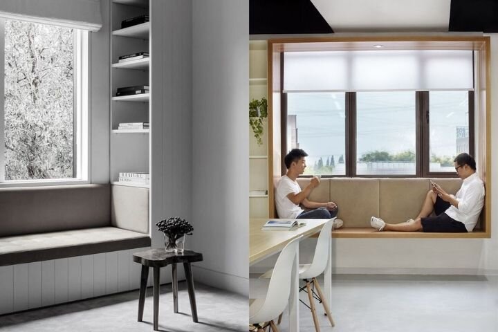 Оформление откосов и подоконников под зону отдыха