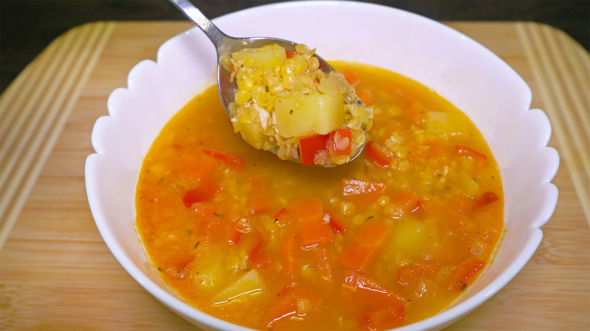 Вкусный чечевичный суп постный рецепт