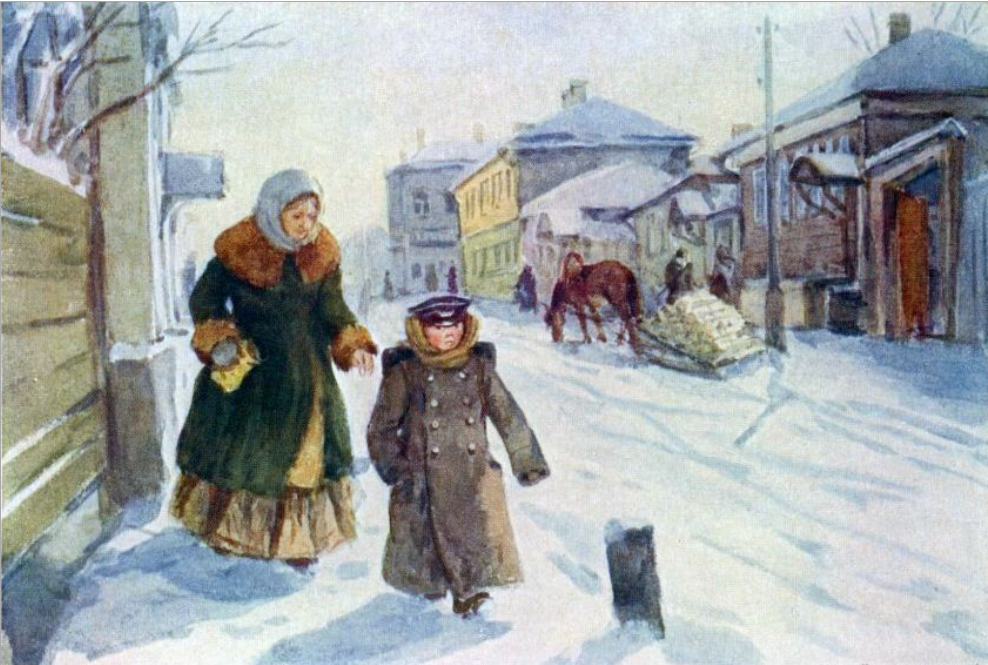 ИЛЛЮСТРАЦИЯ С. С. БОИМА К РАССКАЗУ А. П. ЧЕХОВА «ДУШЕЧКА», 1954
