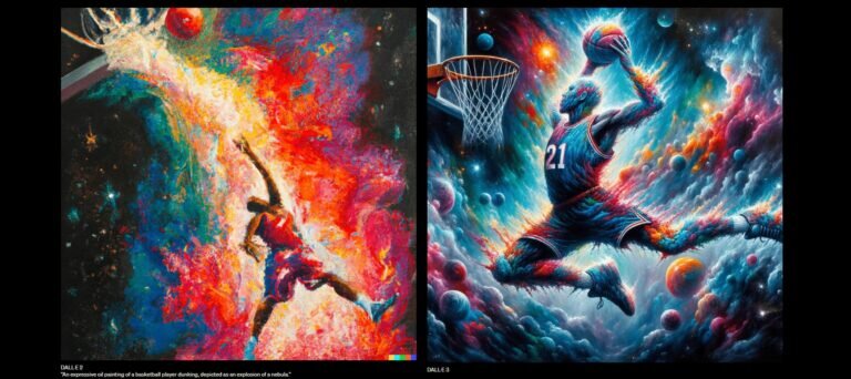    Сравнений изображений нейросети DALL-E 2 (слева) и DALL-E 3 (справа) по одному и тому же запросу / © OpenAI