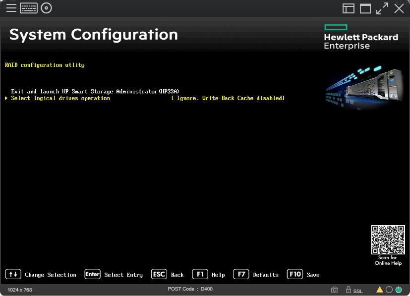 Cache configuration