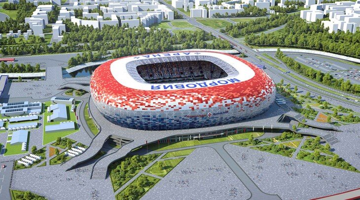 Чемпионат мира по футболу 2018 Саранск примет на новом 45-тысячном стадионе «Мордовия Арена», строительство которого началось в 2015 году. Всего на стадионе пройдёт 4 матча группового этапа ЧМ-2018.