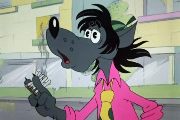 кадр из мультфильма "Ну, погоди!"