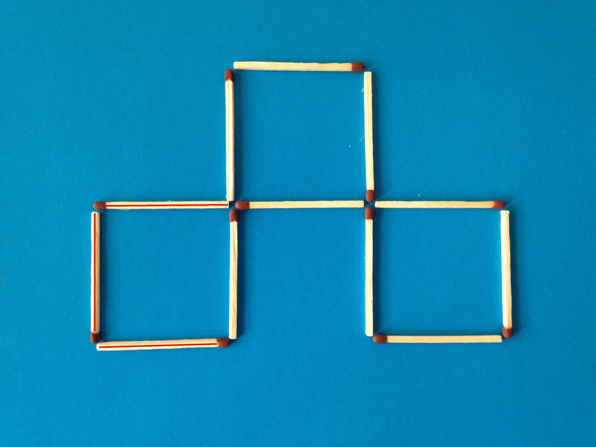 Палочки квадратиками. Квадрат из спичек. Головоломки с палочками. Геометрические фигуры из спичек. Три квадрата.