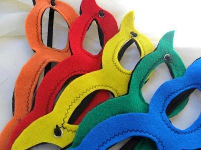 Маски супергероев для детей из фетра