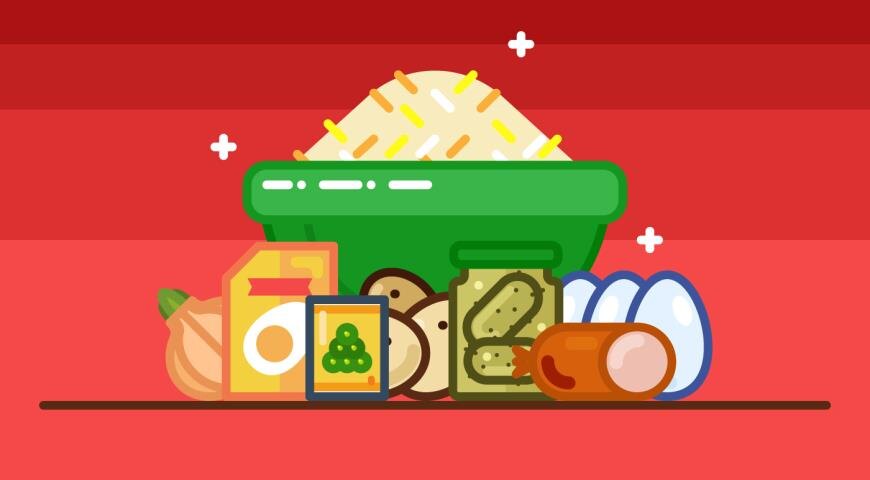 салат Оливье - ингредиенты