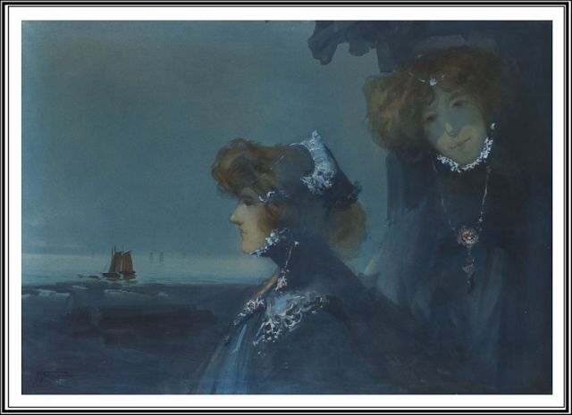 Jacques Supparo. Double Portrait de Sarah Bernhardt et Louise Abbema à Belle-Île-en-Mer