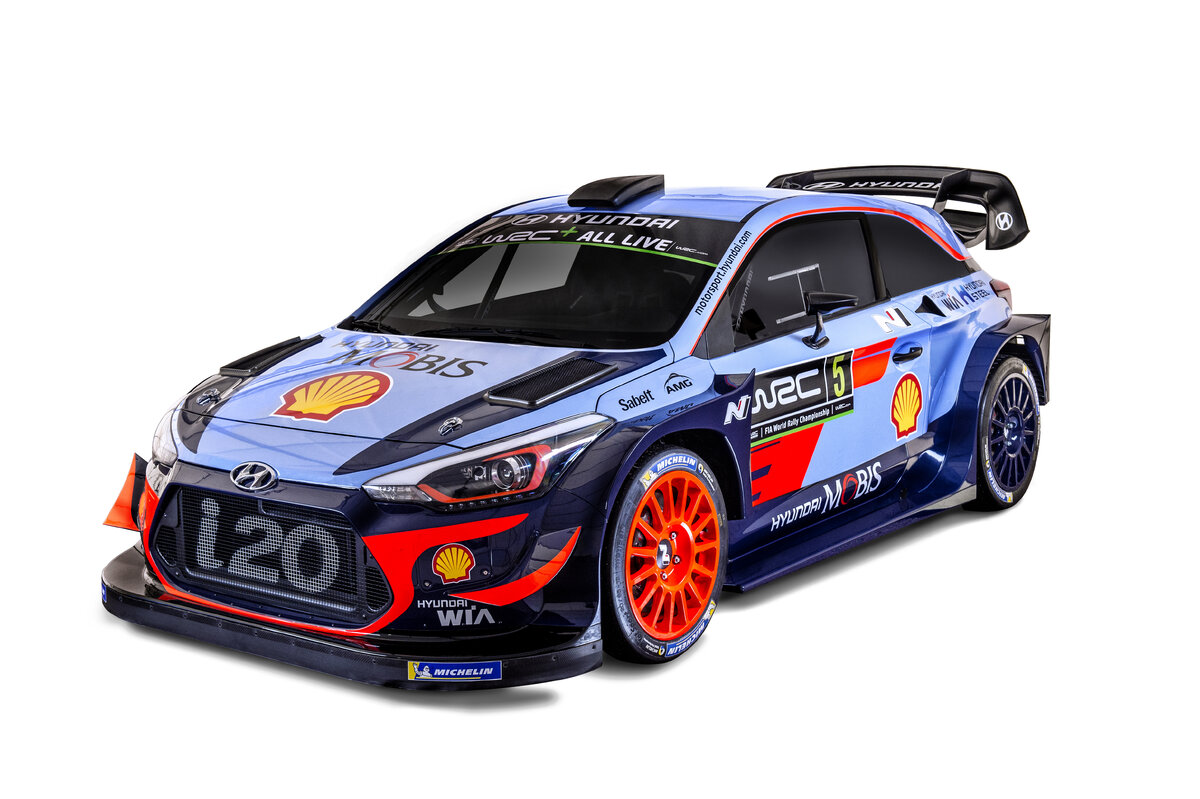 Автомобиль, на котором в 2018 году будут выступать экипажи Hyundai Motorsport