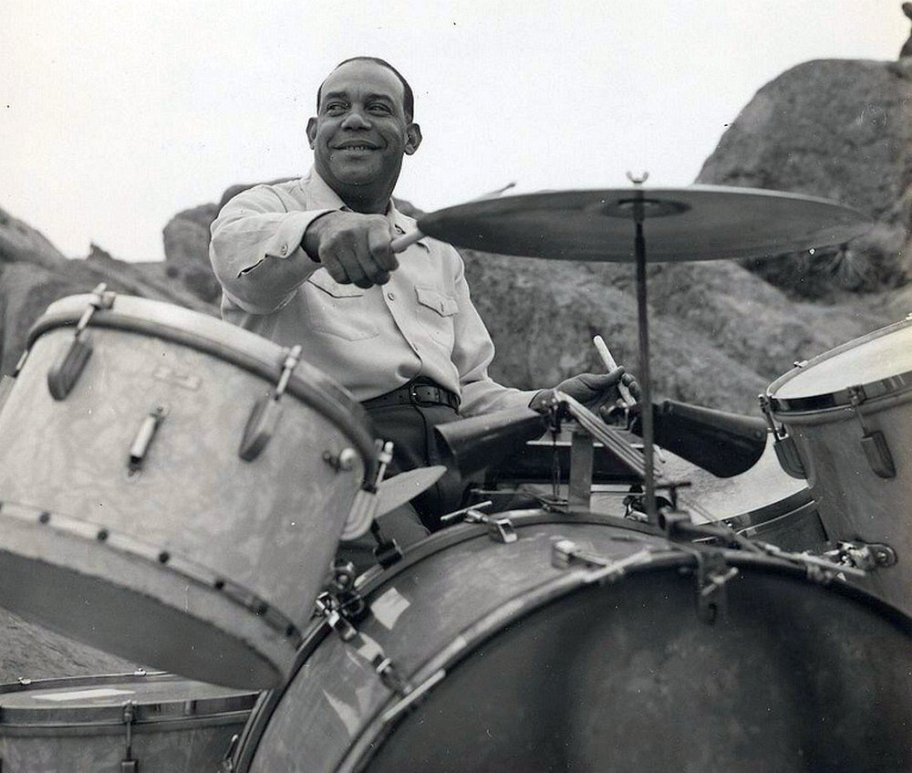 Zutty Singleton, 1950 (Louisiana State Museum, photo © George Fletcher) 