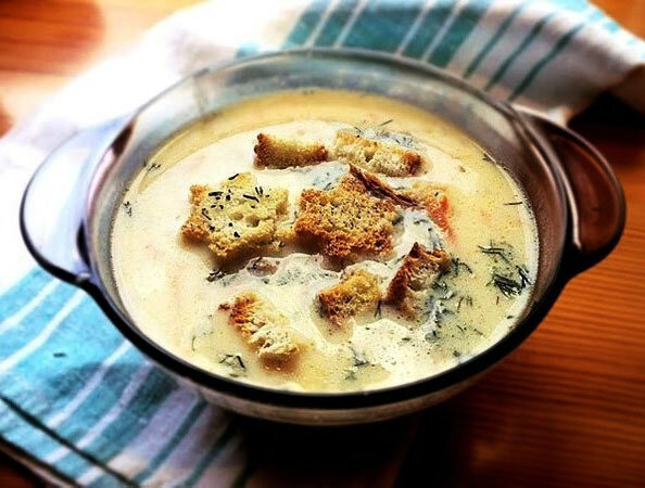 Сырный суп по-французски с курицей