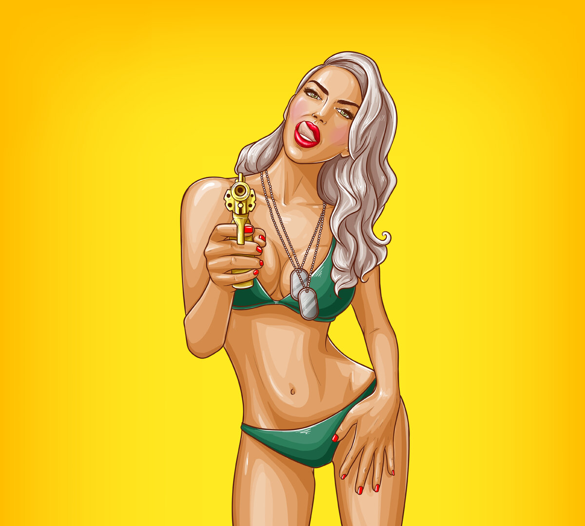 Источник: <a href="https://www.freepik.com/free-vector/pop-art-sexy-gangster-girl-armed-with-gun_3264693.htm">Designed by Vectorpocket</a>