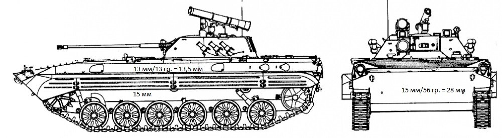 Бмп 2 рисунок сбоку