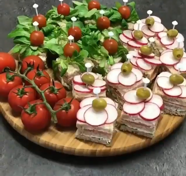 вечерний перекус может выглядеть так