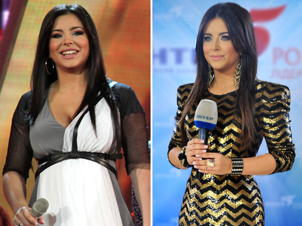 Ани Лорак всегда была стройной. Говорит, что ради этого ей постоянно приходится ограничивать себя в еде – и это с 16 лет! Но во время беременности певица стала красивее на 15 килограмм. Несмотря на то, что дополнительный вес ничуть не портил внешность певицы, после родов она серьезно за себя взялась. И сейчас выглядит превосходно!