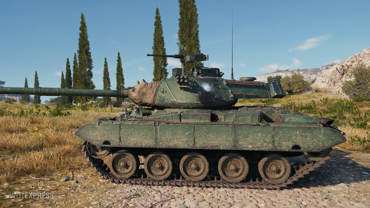 Итоговая модель M41D в World of Tanks