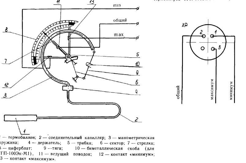 Эл схема эл контактного манометра