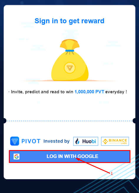 Нажимаем "LOG IN WITH GOOGLE"
