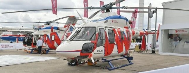 Вертолёты Ансат в медицинском и ВИП исполнении Ле-Бурже 2019