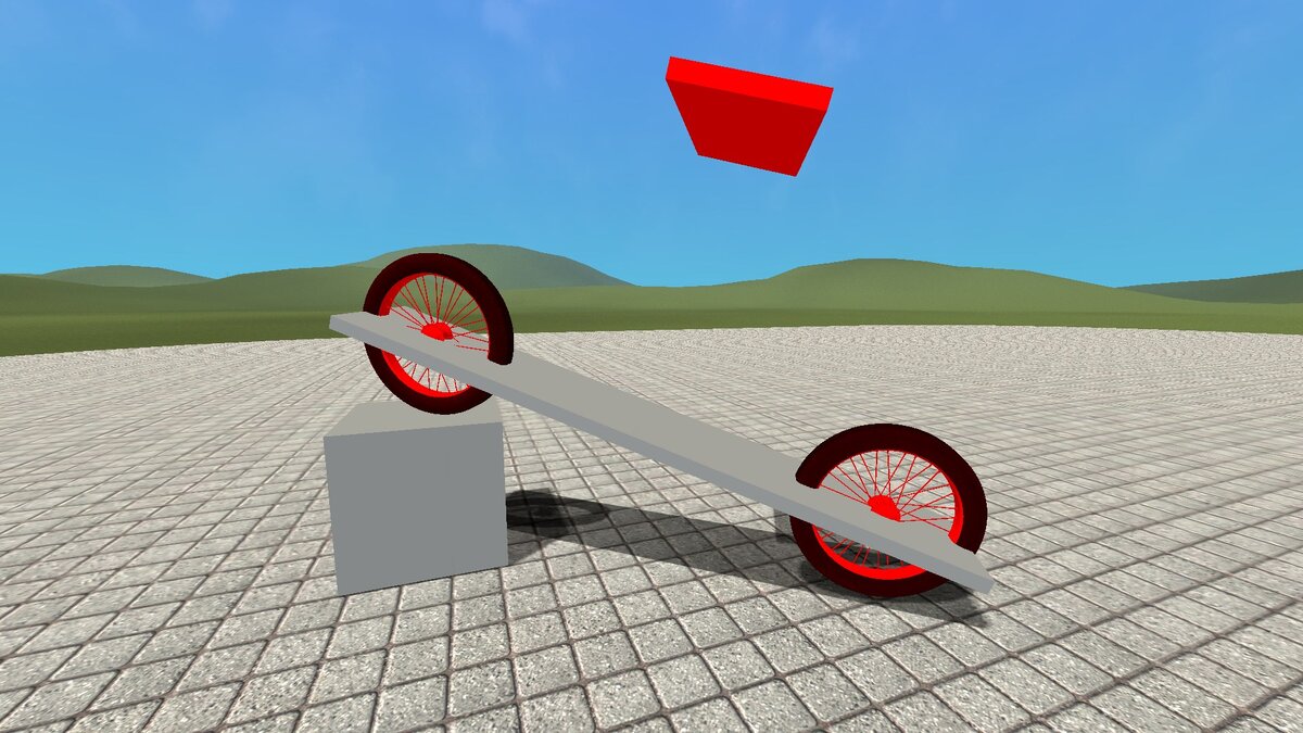 Основа самостабилизирующаяся с амортизацией колёс.