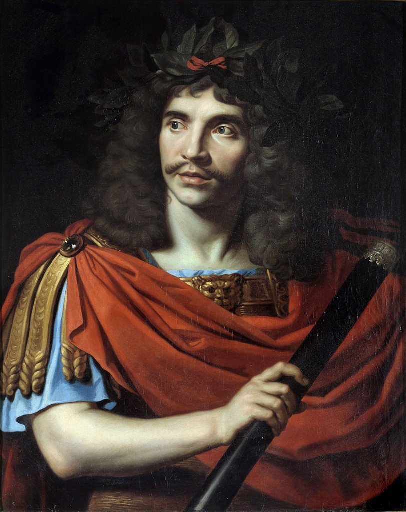 Портрет Ж.-Б. Мольера. Художник — Никола Миньяр (Nicolas Mignard)