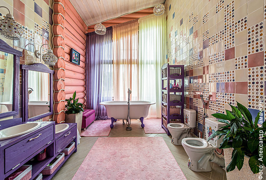 Подборка фото ванной комнаты в деревенском стилеПроект Дома