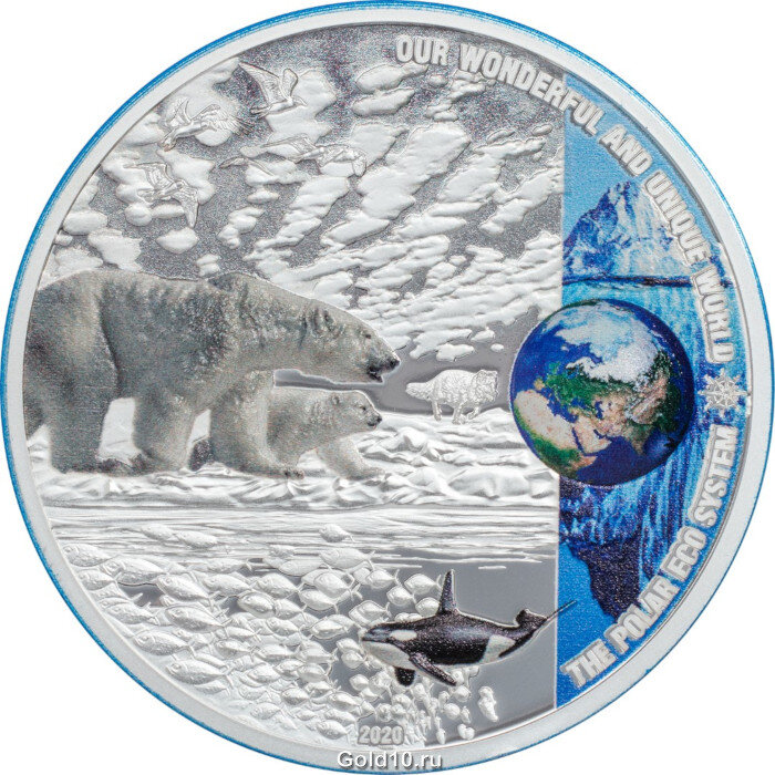 Монета «Полярная экосистема» (источник фото - wholesale.numiscollect.eu)