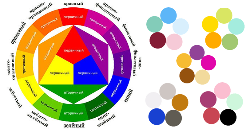 Цветовой круг Иттена. 5 способов сочетать цвета правильно