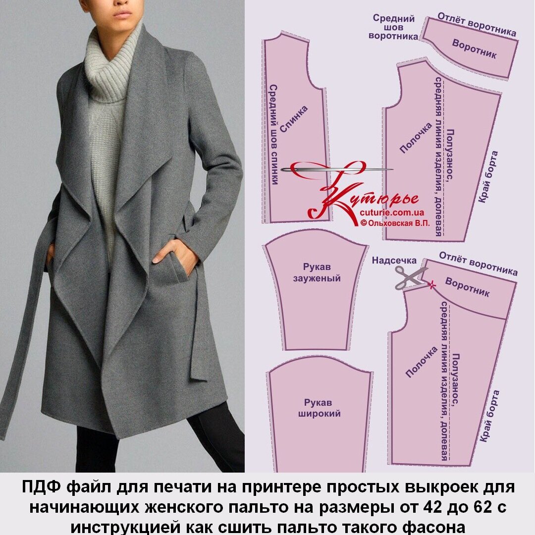 Пошив женского пальто на заказ