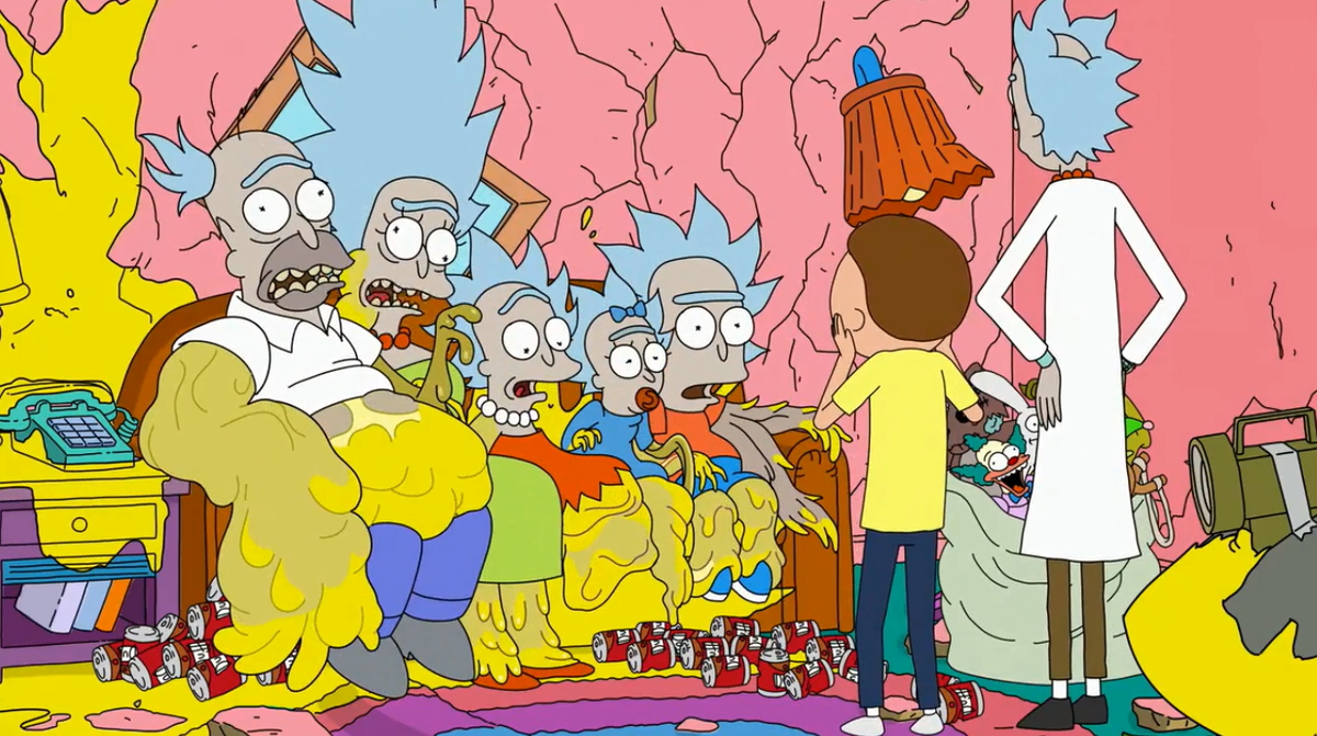 рик и морти симпсоны