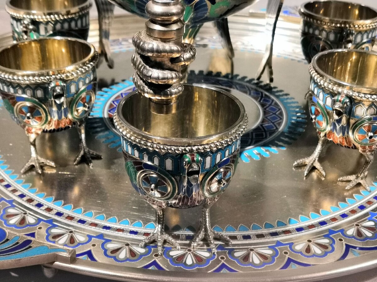 "Набор для вина". Фирма И.П. Хлебникова, 1875-1885 гг.