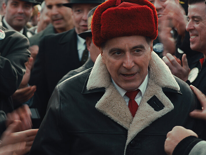 Аль Пачино в роли Джимми Хоффы. Это его первая роль у Скорсезе.