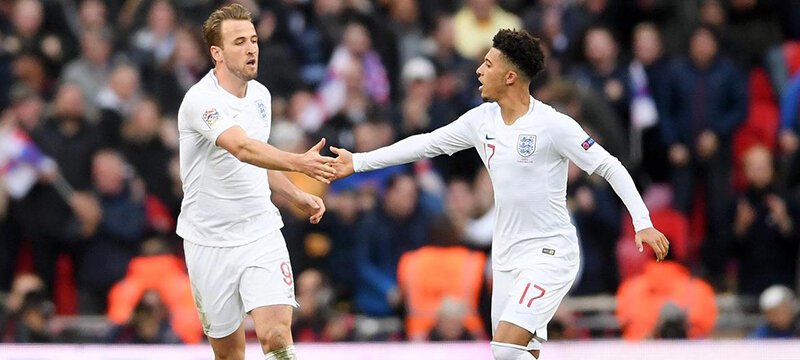 Харри Кейн и Джейдон Санчо