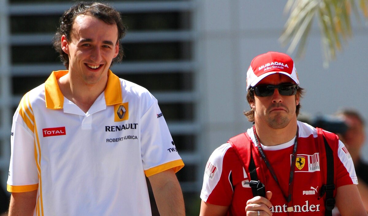 Роберт Кубица и Фернандо Алонсо. 2010 год
