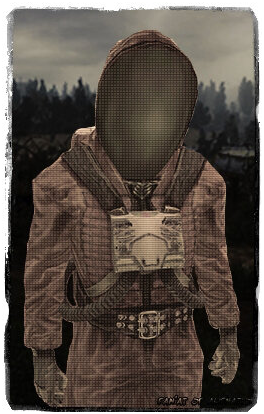 Если бы персонажа не удалили на этапе разработки, вероятно он бы имел обычный скафандр ССП-99 "Эколог".