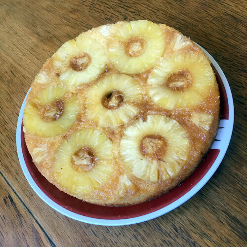Пирог с ананасом яблоками