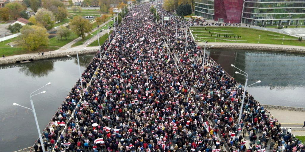 78-й день протестов в Белоруссии. Год 2020, выборы президента.