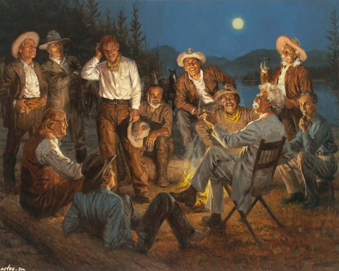 Художник Энди Томас . Картины о Диком Западе.