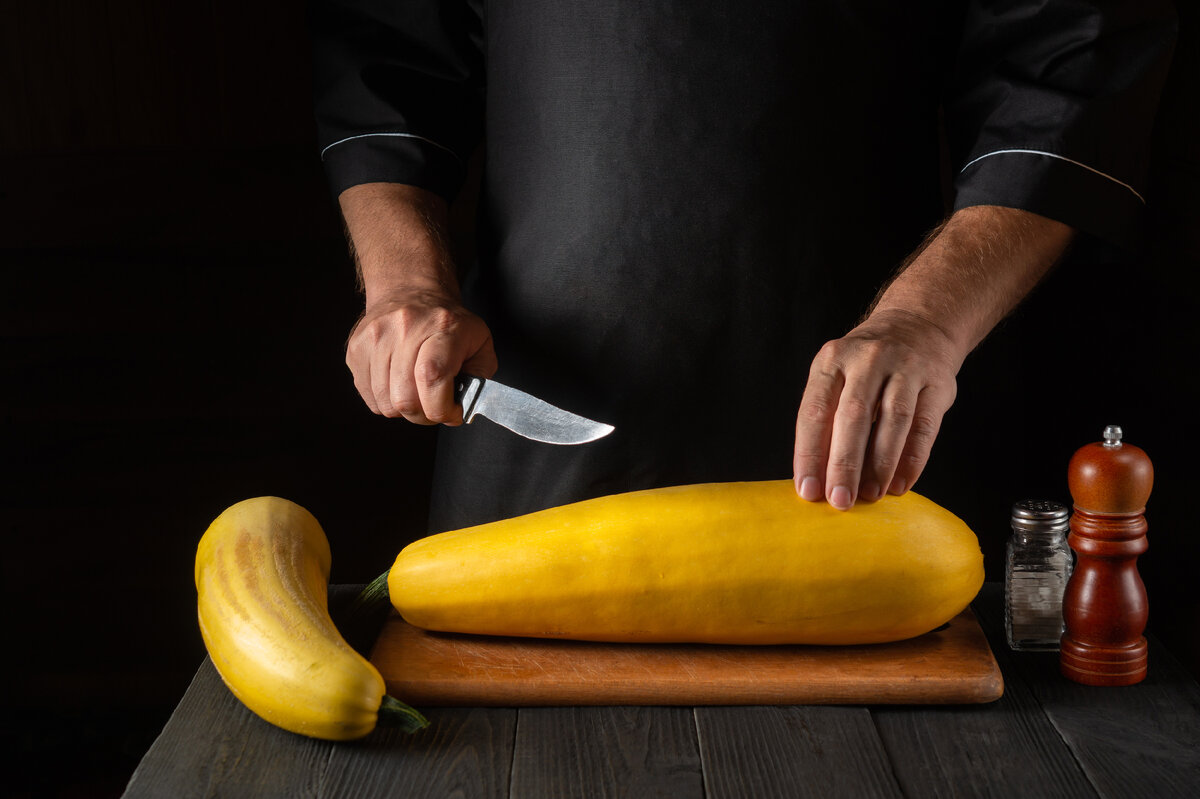 Желтый кабачок.