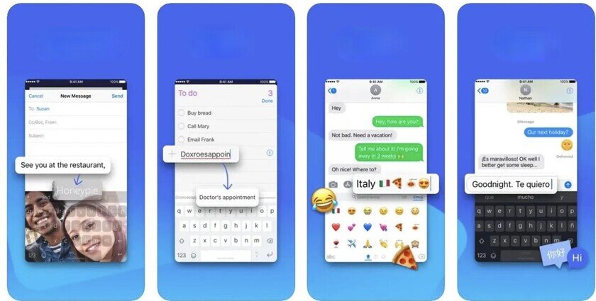    Так выглядит интерфейс современной клавиатуры SwiftKey. Фото: Macrumors