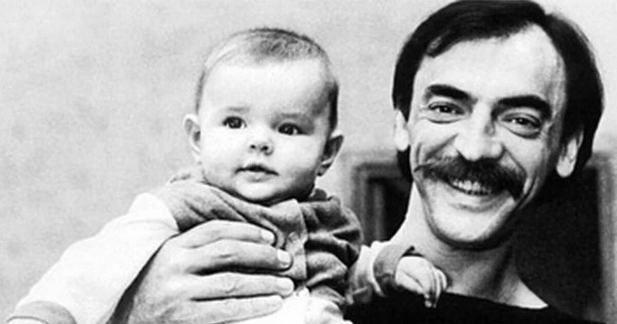 Елизавета Боярская с отцом, архивное фото