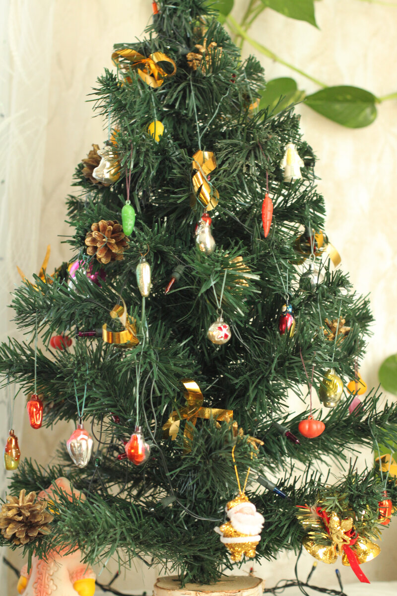 Эту ёлочку мы нарядили первой. Фото автора