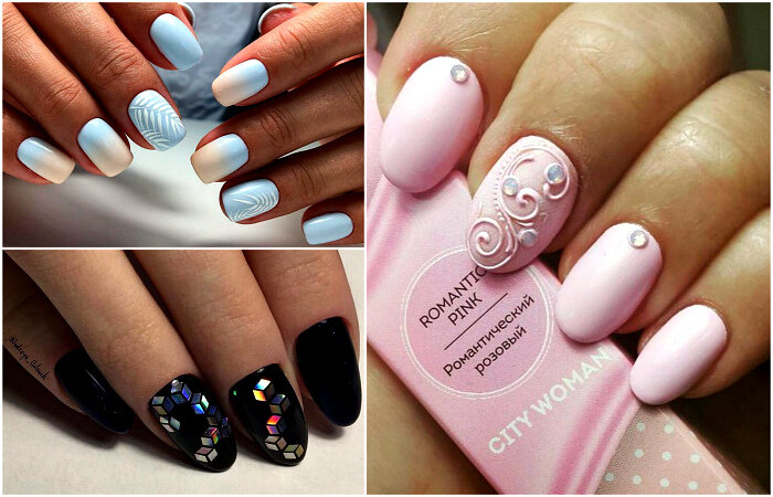  
Актуальные идеи дизайна ногтей.
