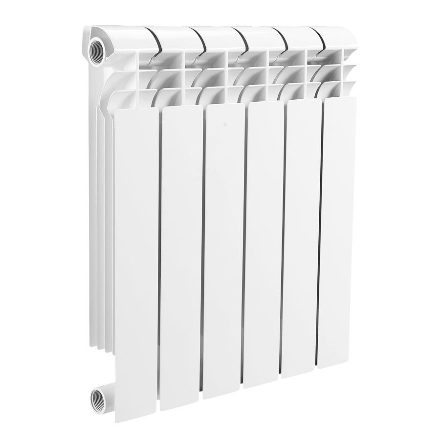 Одна из последних разработок отопительных приборов. Стальной радиатор помещенный в алюминиевый чехол. Благодаря стали меньше ржавеет и более нейтрален к составу теплоносителя. Благодаря алюминию имеет отличную теплоотдачу и дизайн. Теплоноситель контактирует только со сталью, поэтому никаких негативных моментов, связанных с использованием алюминия, нет. Изготовители гарантируют срок службы до сорока лет. Выдерживают температуру до 130 градусов. Рабочее давление до 30 - 50 атмосфер — это гораздо выше, чем в любой центральной системе отопления. Такой радиатор не лопнет при внезапном скачке давления в системе. Теплоотдача (показатель эффективности нагревания помещения) варьируется в зависимости от модели. На практике, у популярных марок это 178 – 185 Вт. Быстро нагреваются, так же быстро остывают. Для квартиры подходят по всем показателям.
 