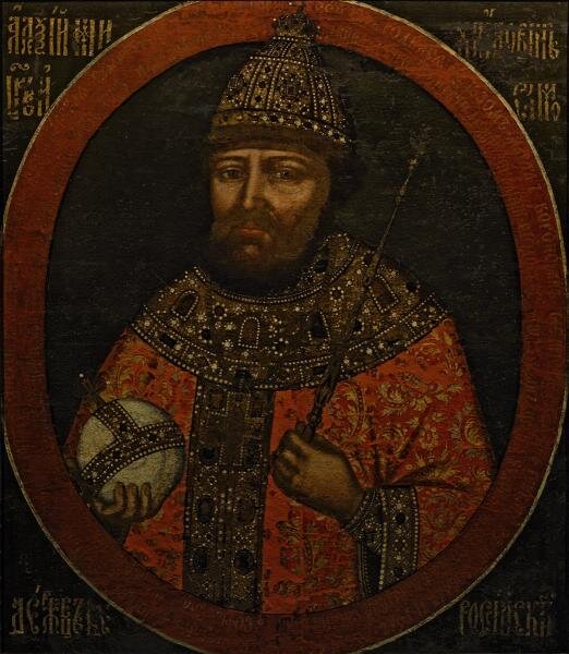 Портрет царя Алексея Михайловича. Вторая половина XVII века. 1680-е (?). Неизвестный художник. Фото: rusmuseumvrm.ru
