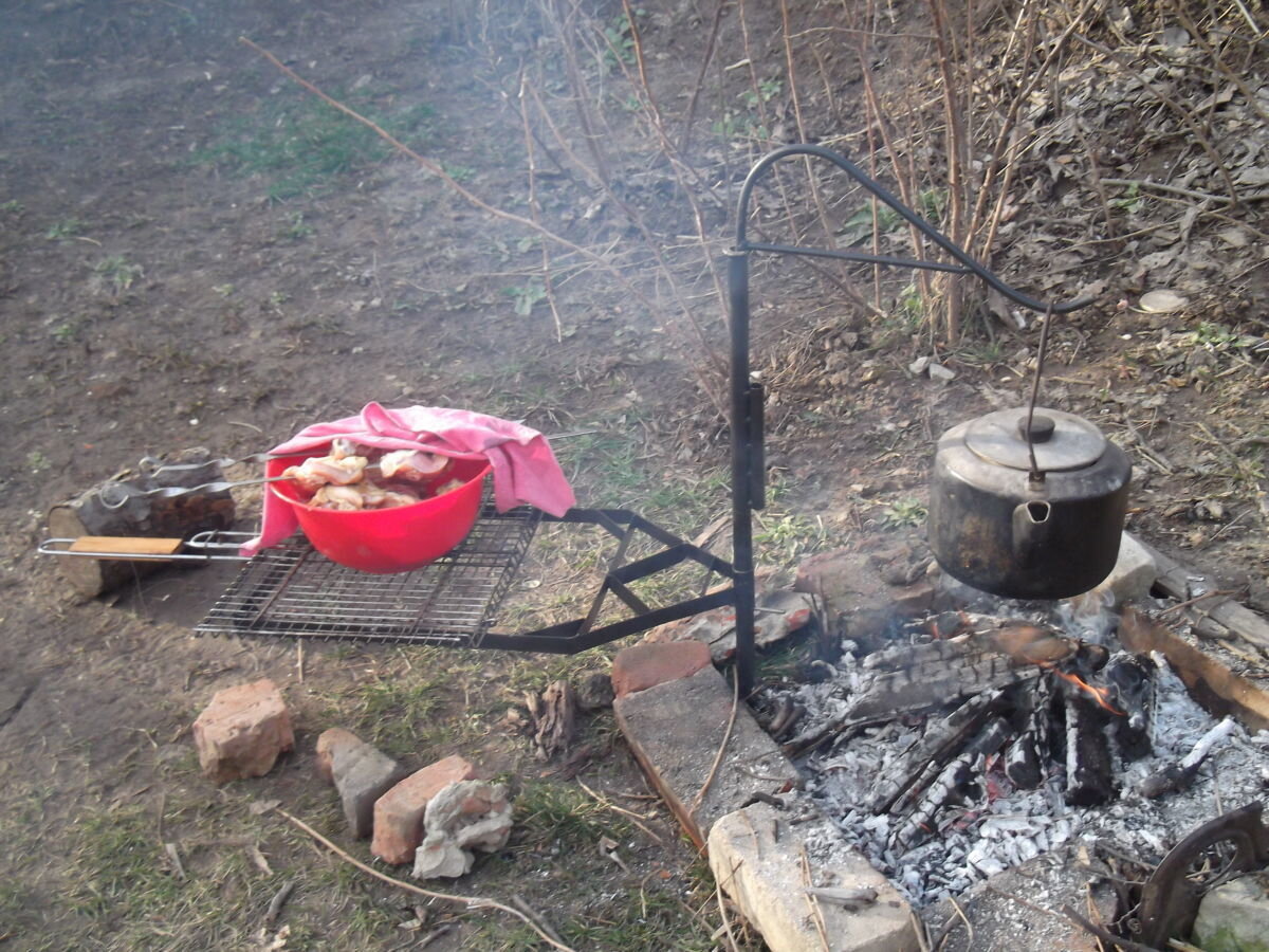 Тренога мангал цапля