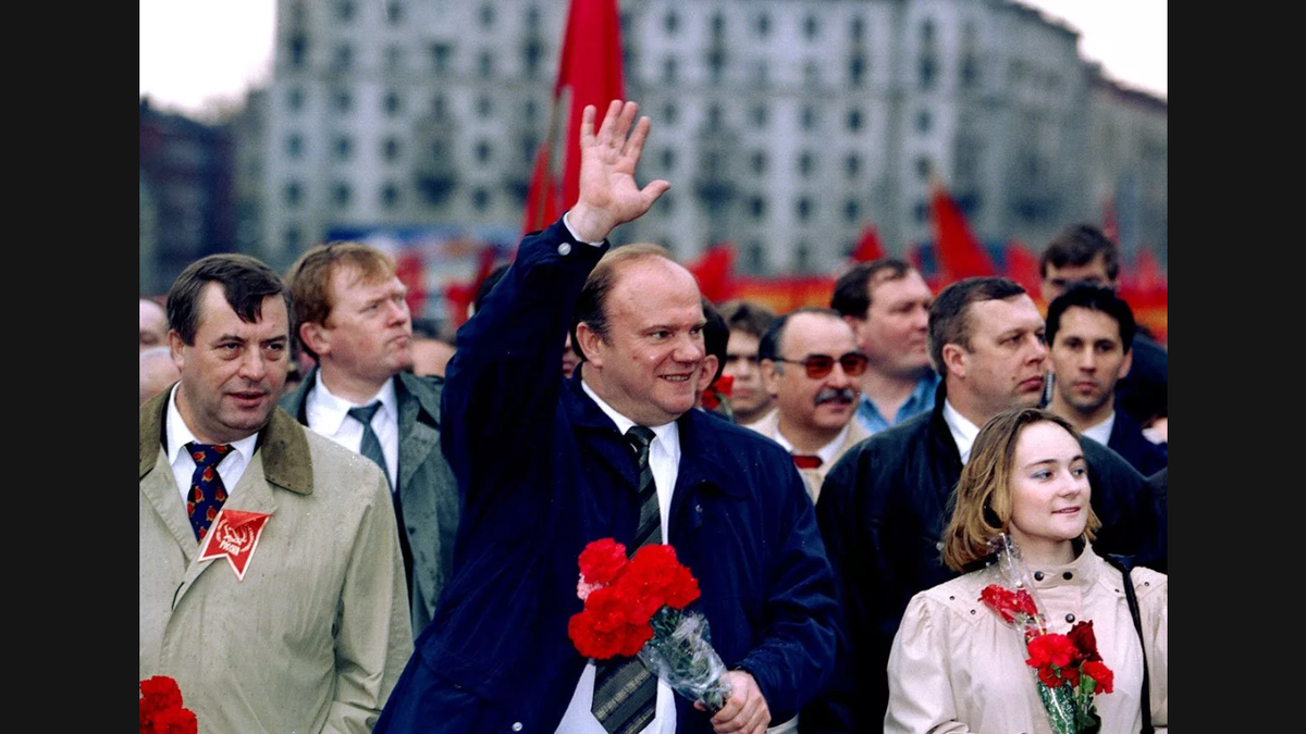 Президентская гонка в россии. КПРФ Зюганов 1993.