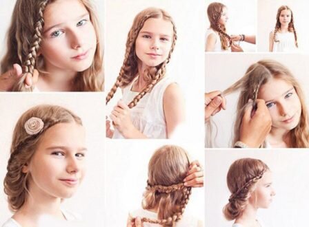 Прически для девочек на 1 сентября: длинные волосы. Фото и видео
