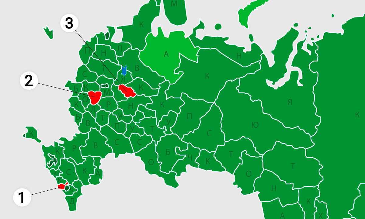 Карта россии одинцово